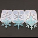 Snowflake Silicone Pendant Mold Making Jewelry Resin Necklace Mould Craft DIY 3D