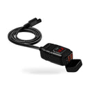 Dual USB Port Motorcycle Fast Charger Socket LED Voltmeter Display ON OFF Switch
