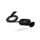 Dual USB Port Motorcycle Fast Charger Socket LED Voltmeter Display ON OFF Switch