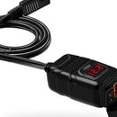 Dual USB Port Motorcycle Fast Charger Socket LED Voltmeter Display ON OFF Switch