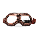 Vintage Pilot Motorcycle Racing Goggles Aviator Retro ATV UTV Dirt Bike Eyewear