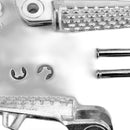 Silver Front Foot Peg Footrest Suitable For Honda CB1000R CBR600RR CBR1000RR