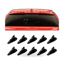 Set of 10PCS Diffuser Shark Fin Kit for Spoiler Roof Wing Air Vortex Generator