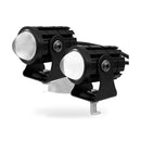 2PCS LED Motorcycle Headlight Spot Lights Car Driving Fog Lamp Yellow White