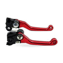 Pair Pivot Brake Clutch Lever Red Suitable For Honda CRF250R CRF450R 2007-2012