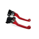 Pair Pivot Brake Clutch Lever Red Suitable For Honda CRF250R CRF450R 2007-2012