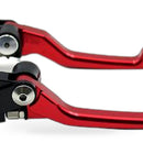 Pair Pivot Brake Clutch Lever Red Suitable For Honda CRF250R CRF450R 2007-2012