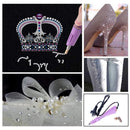 Pink/Purple Applicator Wand Heat Gun for Hot fix Hotfix Rhinestone Crystal Tool AU plug