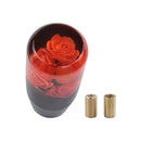 Suitable For JDM 10CM Clear Red Real Flowers Manual Gear Stick Shift Knob Lever Shifter
