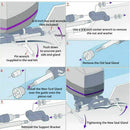 Suitable for Seastar Front Mount Hydraulic Steering Cylinder Seal Kit with Pin Wrench