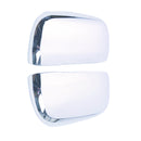 Side Door Rearview Mirror Cover Trim Chrome LH+RH Suitable for Pajero V80 07-21