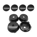4PCS Hub Cap 60mm NO Logo Black Base Universal For Wheel Center Caps Rim Black