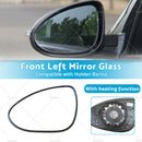 Left Mirror Glass Suitable for Holden Barina 2011-ONWARD Heated Convex With Base