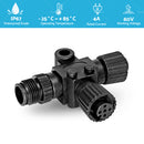 NMEA2000 5 Pins T Connector for Garmin Lowrance Simrad B&G Navico Networks Black