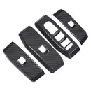 4Pcs Window Lift Panel Trim ABS Carbon Fiber Suitable for Prado LC250 2024 2025