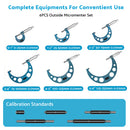 6x Precision Outside Micrometers 0-150mm Suitable For Machinist ¡§C Carbide 0.01mm