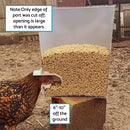 Chicken Feeder DIY Port PVC Gravity Fed Chicke Feeder