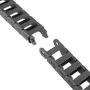 Drag Chain Cable Carrier Open Type with End Connectors 10mmX20mm 1Meter Plastic