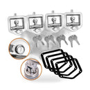 4x T Handle Locks with Keys Stainless Steel Suitable For Toolbox Trailer Camper