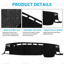 Non-Slip Dash Mat Suitable For Toyota Kluger XU75R GX GXL  inch With NO HUD inch  6/21-23