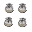 4 Set Chrome Power Operated Recessed Folding Whale Tail T-Lock Handle Toolbox