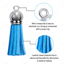 100PCS Key Chain Ring Tassels Pendants Bulk Leather Tassel Crafts Jewelry Making