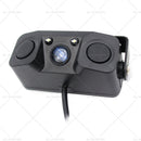 3in1 170?? Car Reverse Rear View Camera w/ Backup Radar Parking Sensor Universal