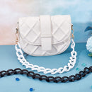 2PCS Resin Purse Chain Handle Acrylic Bag Strap Detachable Purse Clutches Handle