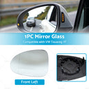 Left Mirror Glass Suitable for VW Touareg 7P 07/11-2018 Heated Convex With Base