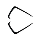 2x Gloss Black Front Side Air Vent Trims Suitable For Subaru WRX STI 2015-2017