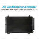 Air Con Condenser Suitable for Toyota Corolla ZZE122R 1.8L 1ZZ-FE 2001-2007 Air Conditioning Condenser Suitable for Toyota Corolla ZZE122R 1.8L 1ZZ-FE 01-07
