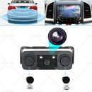 3in1 170?? Car Reverse Rear View Camera w/ Backup Radar Parking Sensor Universal