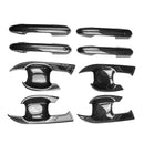 Carbon Fiber Door Handle Cover + Surrounds For Toyota RAV4 Hybrid Edge 2019-2023