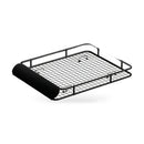 Roof Rack Basket Steel Black Suitable for Vehicles with Roof Rails