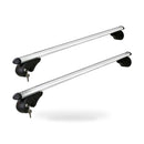 Universal Car Roof Racks 108cm Cross Bars Adjustable Aluminium Rail Mount Silver