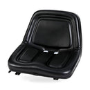 Adjustable PU Leather Seat with Backrest Black Suitable For Forklift Excavator