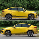 2pcs/set Car Body Stickers Long Stripe Side Skirt Decoration Decals