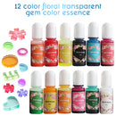 12 Colours Glitter Pigment Ink Epoxy Resin Colour Pigment Resin Floors Metallic
