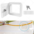 Caravan Utility Door Access Hatch Rectangle 194x165mm RV Motorhome Lock