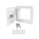 Caravan Utility Door Access Hatch Rectangle 194x165mm RV Motorhome Lock