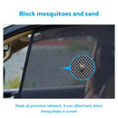 6x Foldable Window Mesh Sun Shades Suitable For Toyota Prado 120 2003-2009