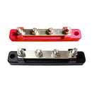 2Pcs Bus Bar Power Distribution Terminal Block 2 Way 12V 150A Busbar Red & Black