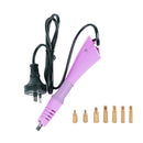 Pink/Purple Applicator Wand Heat Gun for Hot fix Hotfix Rhinestone Crystal Tool AU plug