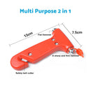 5x Emergency Safety Hammer & Window Breaker Tool Suitable For Car, Bus & Glass Cutting 2-in-1