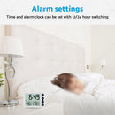 Small Mini Digital Clock Temperature ?? Alarm Travel LCD LED Battery Black White