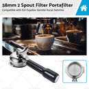 58MM 2 Spout Filter Portafilter Suitable For E61/Expobar/Gemilai Coffee Machine