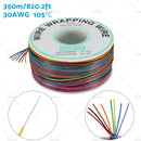 Wrapping Wire Tin Plated Copper Wire P/N DM-30-1000 30 AWG 250M Length 8 Colors