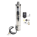 3 inch  Deep Well Solar Bore Pump 72V 1.2KW Submersible MPPT Screw Type 180M