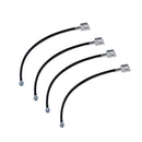 4PCS Extended Brake Line Hoses Braided Suitable For Nissan Patrol GQ GU Y60 Y61