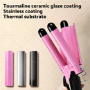 25mm Hair Curler Ceramic Triple Barrel Curling Iron Wave Waver Wand Salon Styler